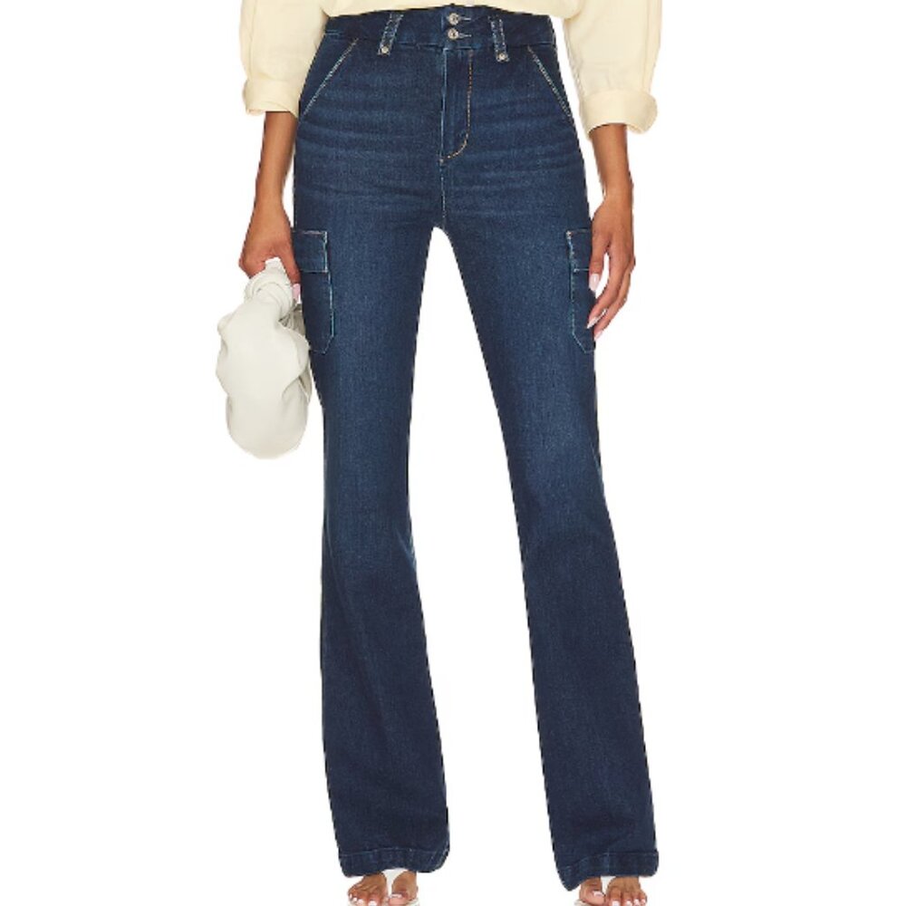 PAIGE BELLBOTTOM JEANS - Dion With Cargo Pockets